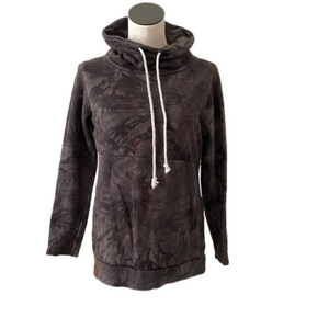 Ampersand & charcoal funnel neck sweatshirt sz M